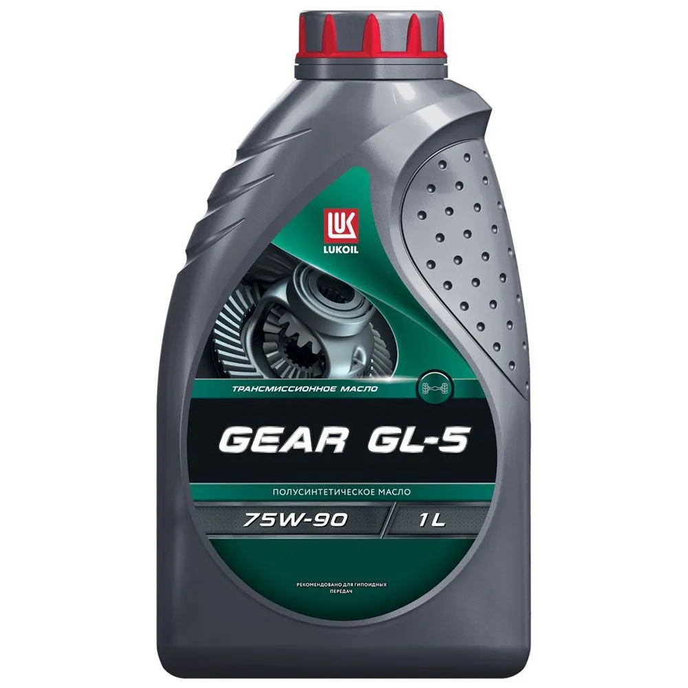 Трансмиссионное масло Лукойл Gear GL-5 75W-90, полусинтетическое, 1 л