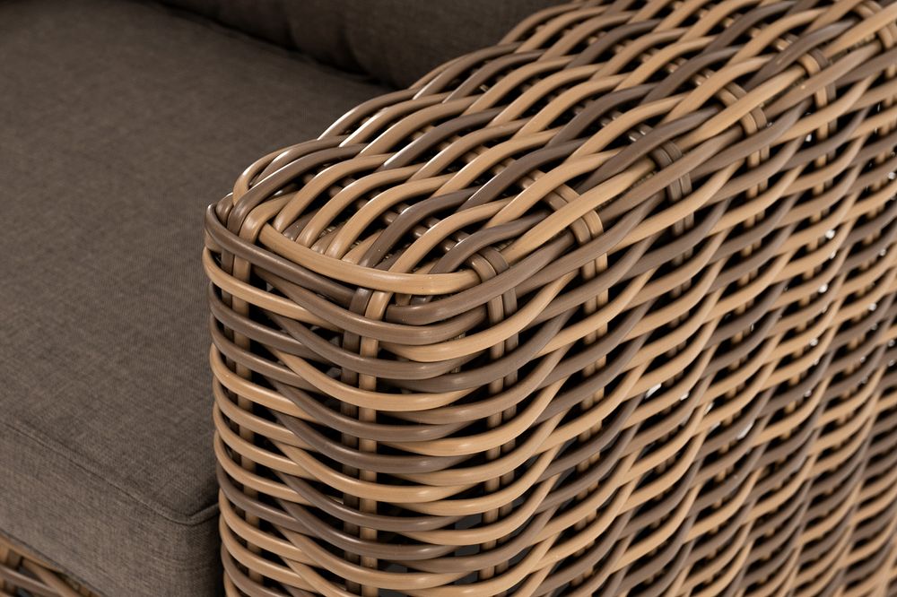 "Палермо" кресло из искусственного ротанга, цвет соломенный