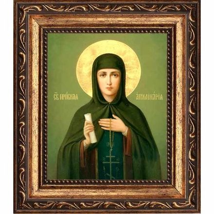 Аполлинария (Полина) Египетская Святая преподобная. Икона на холсте.