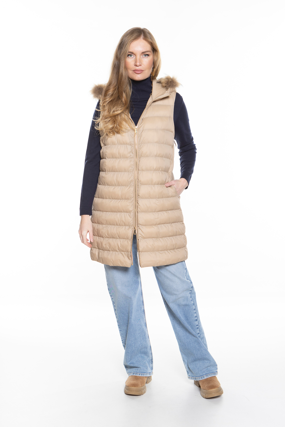 УТЕПЛЕННОЕ ПАЛЬТО С ЖИЛЕТОМ