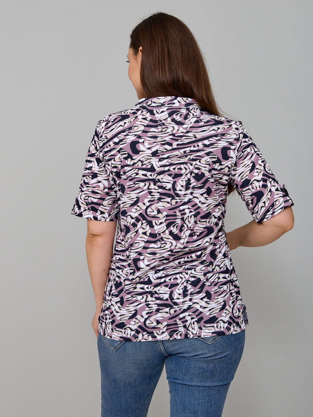 Блузка БЛ-122/кофе-этника