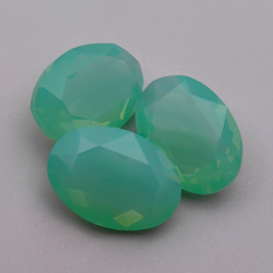 Овал К9, Green Opal Unfoiled