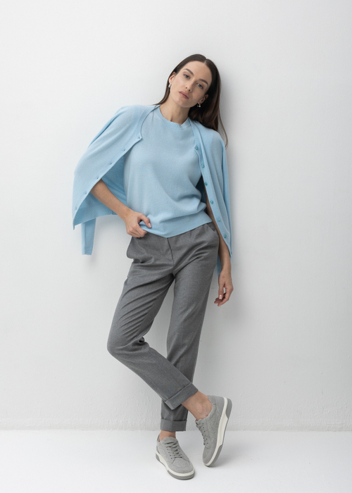 Брюки из шерсти и вискозы