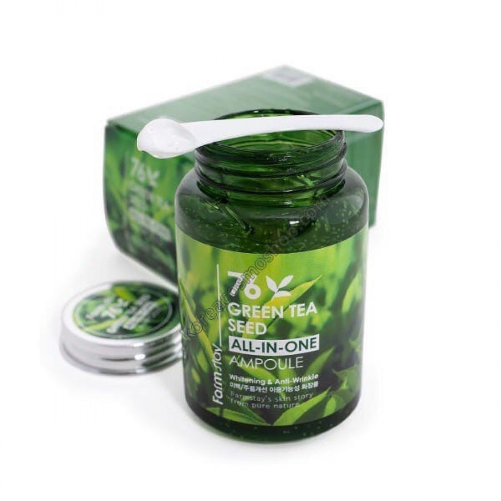 Farm Stay Green Tea Seed All-In-One Ampoule многофункциональная сыворотка с экстрактом семян зеленого чая