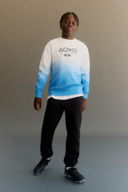 H&M Толстовка с принтом, синий