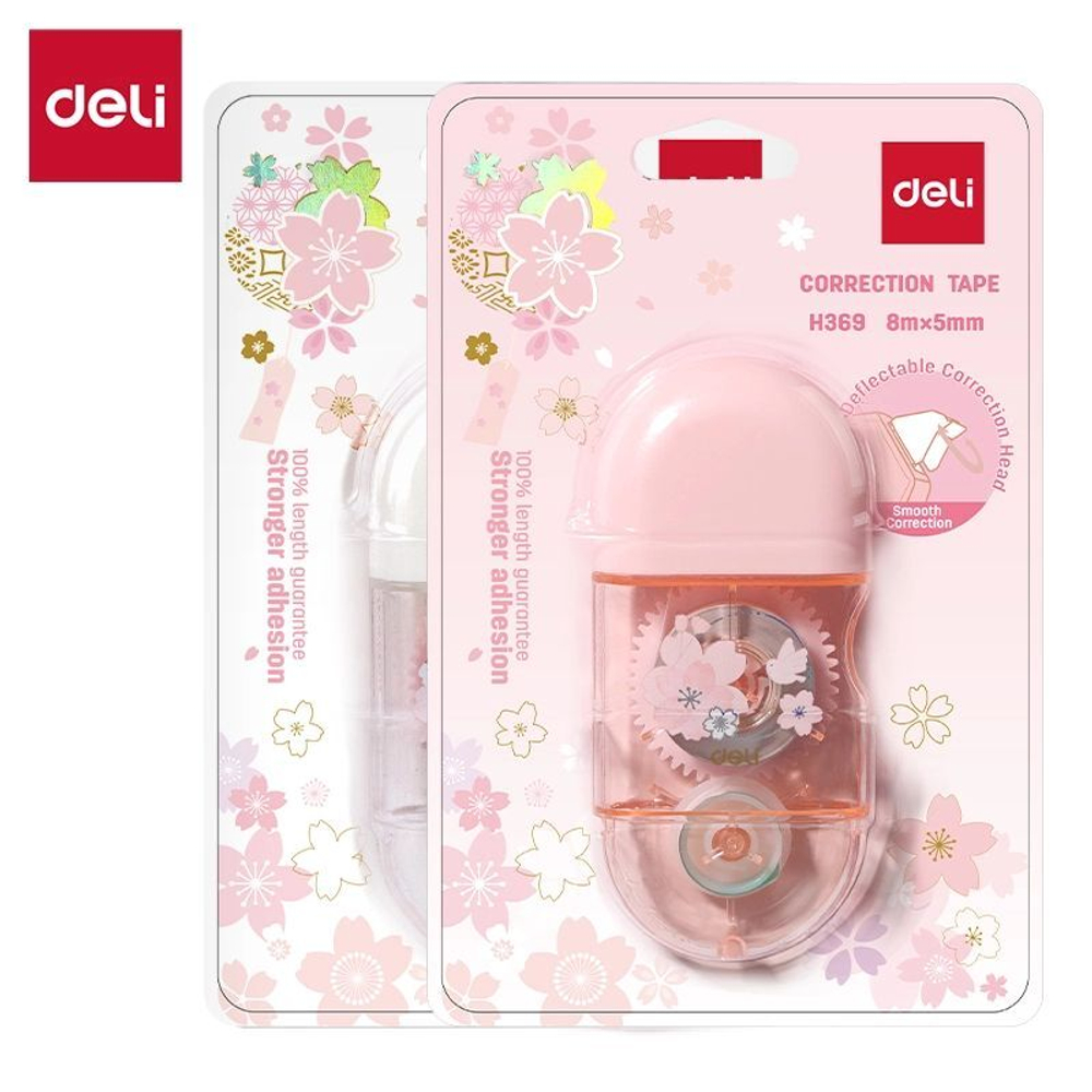 Корректирующая лента Deli 5мм*6м, ассорти