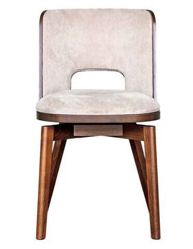 Стул Lucca-F-SW вращающийся Бежевый / Американский орех / массив Бука