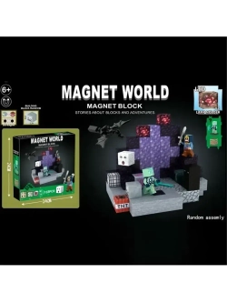 Магнитный Конструктор Майнкрафт Портал 133 детали