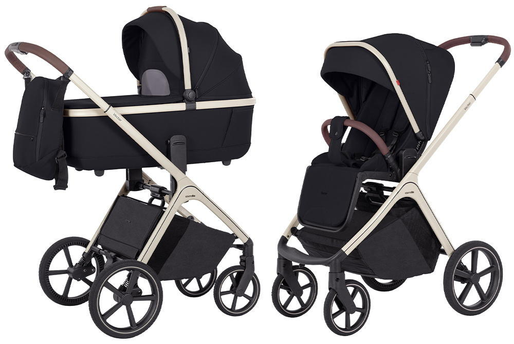 Коляска Carrello Vector CRL-6550 Nova DK791 Black Line 3 в 1 Pearl Black
