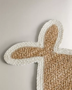 ZARA HOME КОВРИК ДЛЯ ДОМАШНИХ ЖИВОТНЫХ ИЗ ДЖУТА, СВЕТЛО-БЕЖЕВЫЙ