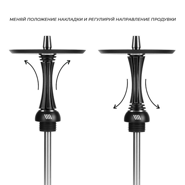 Кальян Alpha Hookah Model X Reverse - Black Matte