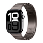 Умные часы Apple Watch Series 10 GPS, 46mm, Jet Black Aluminium Case with Link Bracelet, Slate