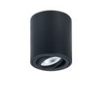 Накладной светодиодный светильник,  GU10,  D80хH90 мм,  IP20,  черный,  без лампы