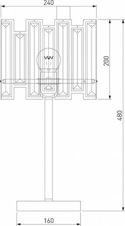 Настольная лампа декоративная Bogate's Cella 01148/1 Strotskis