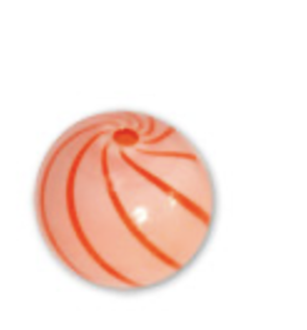 Бусина стеклянная "Zlatka" DBR-02 20 мм 6 шт в пластиковой упаковке стекло СК/Распродажа №04 розовый/красный