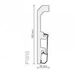 Плинтус Arbiton Vega P1010 Белый под покраску