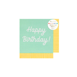Салфетки маленькие цветные "Happy Birthday" 16 шт.
