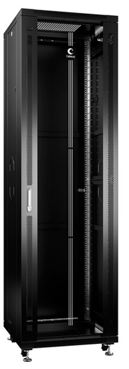 Шкаф напольный 19", 42U Cabeus SH-05C-42U80/100-BK