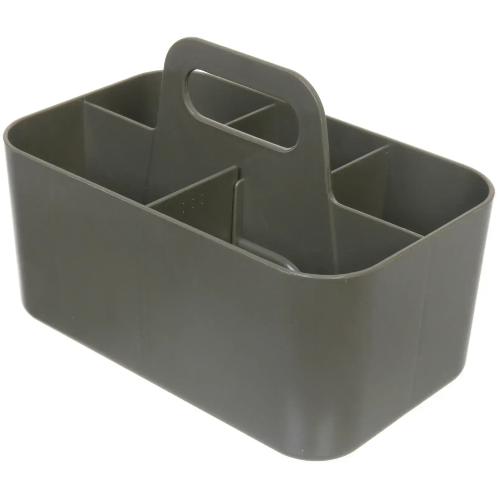 Органайзер для хранения с ручкой «ИДЕАДОМА», пять отделений, цвет хаки, 25*15.5*17см