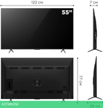 Телевизор QLED TCL 55" 55C655-CN