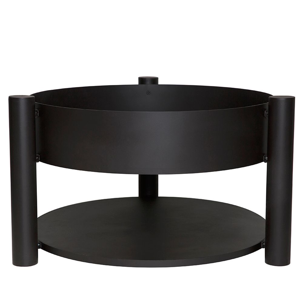 Костровая чаша Taurus 80 с дровницей Сталь