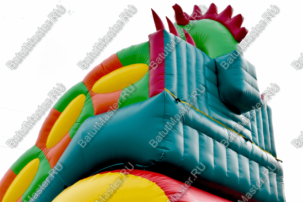 Батут-горка "Дракон 2" без шипов, 10*5*8 м