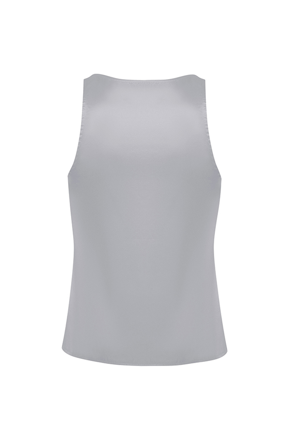 Шелковый топ с глубоким вырезом