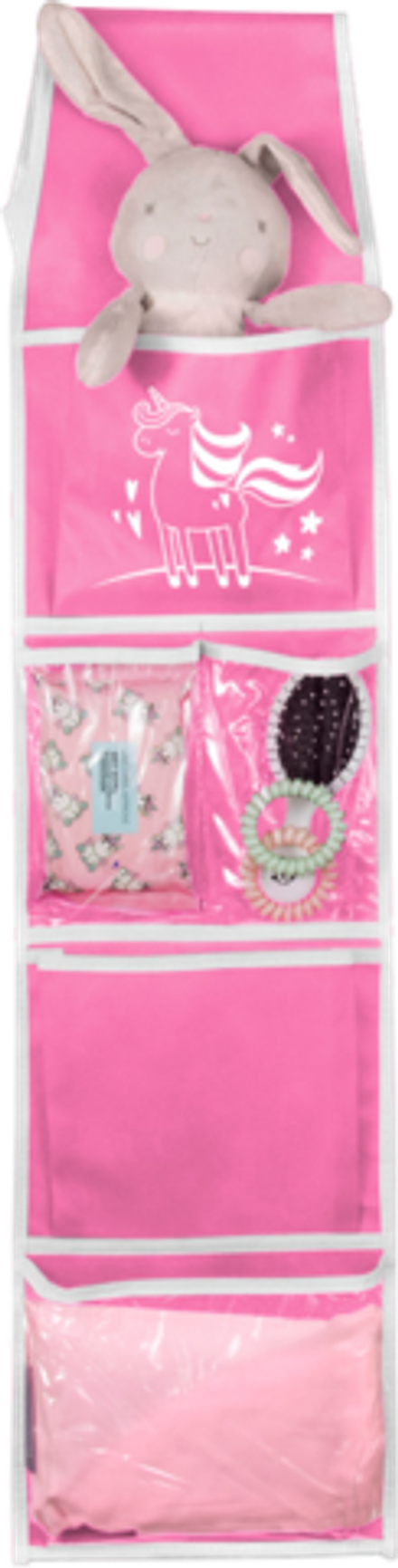 Кармашки в садик 85х20 см, Единорог (розовый)