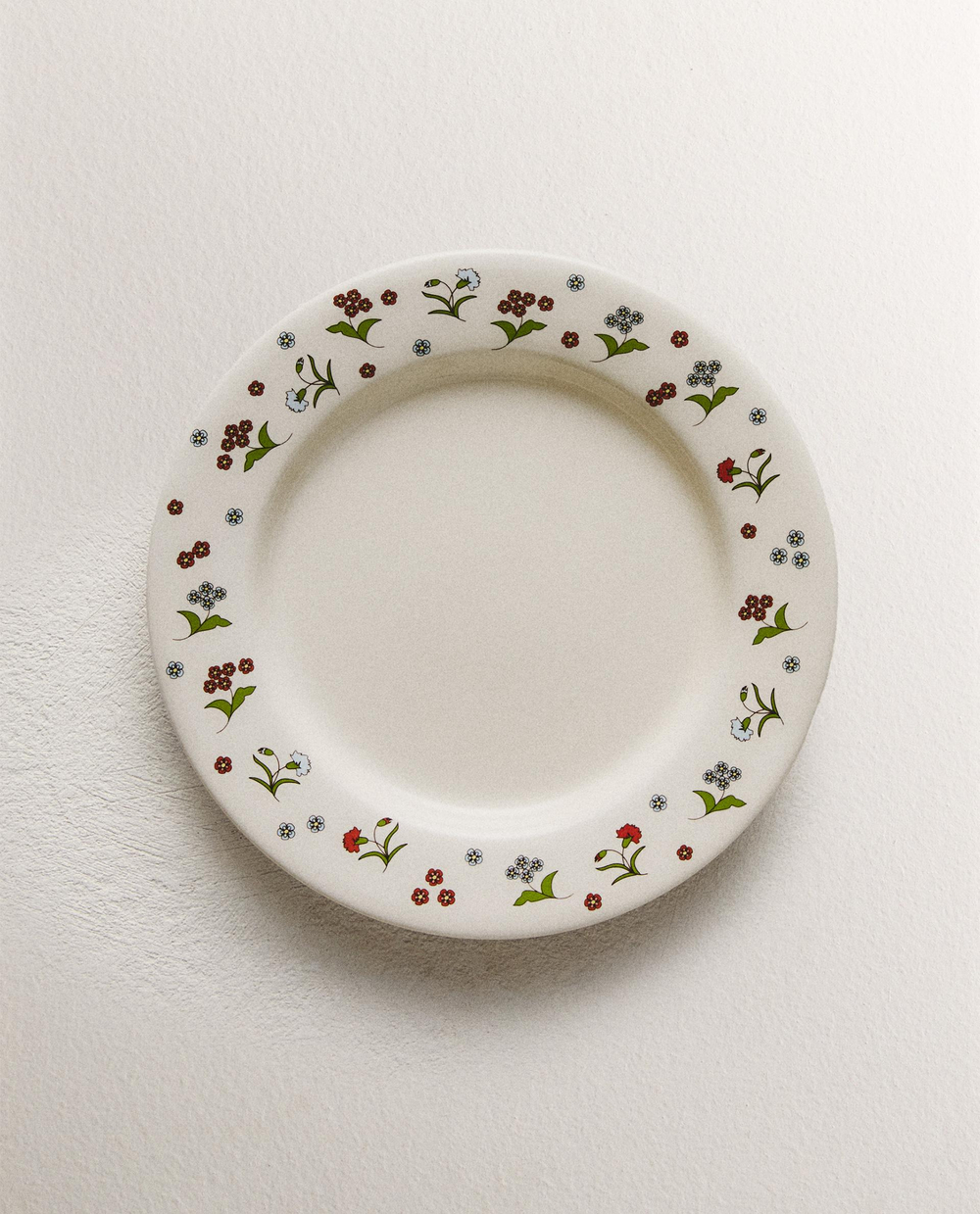 Zara Home тарелка из каменной керамики, цвет разноцветный, 19.8 см