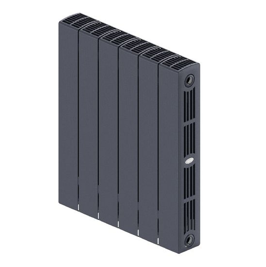 Радиатор Rifar SUPReMO 500 "титан" - 6 секций подключение боковое