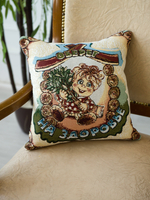 Декоративный гобеленовый чехол для интерьерной подушки Оберег На здоровье 38*38
