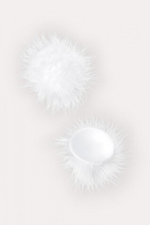 Круглые пестисы с пухом белые Erolanta (Цвет: белый)