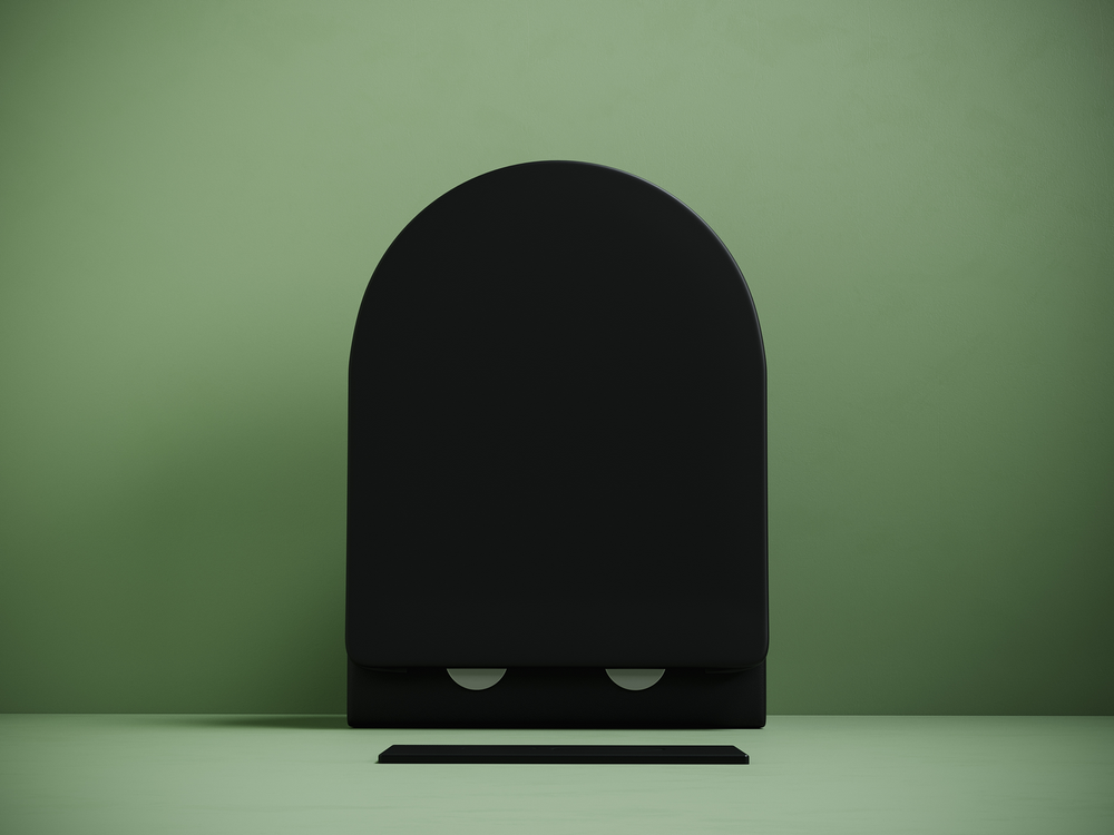 Подвесной унитаз CERAMICANOVA Uno смыв Торнадо 490x360x360 черный матовый