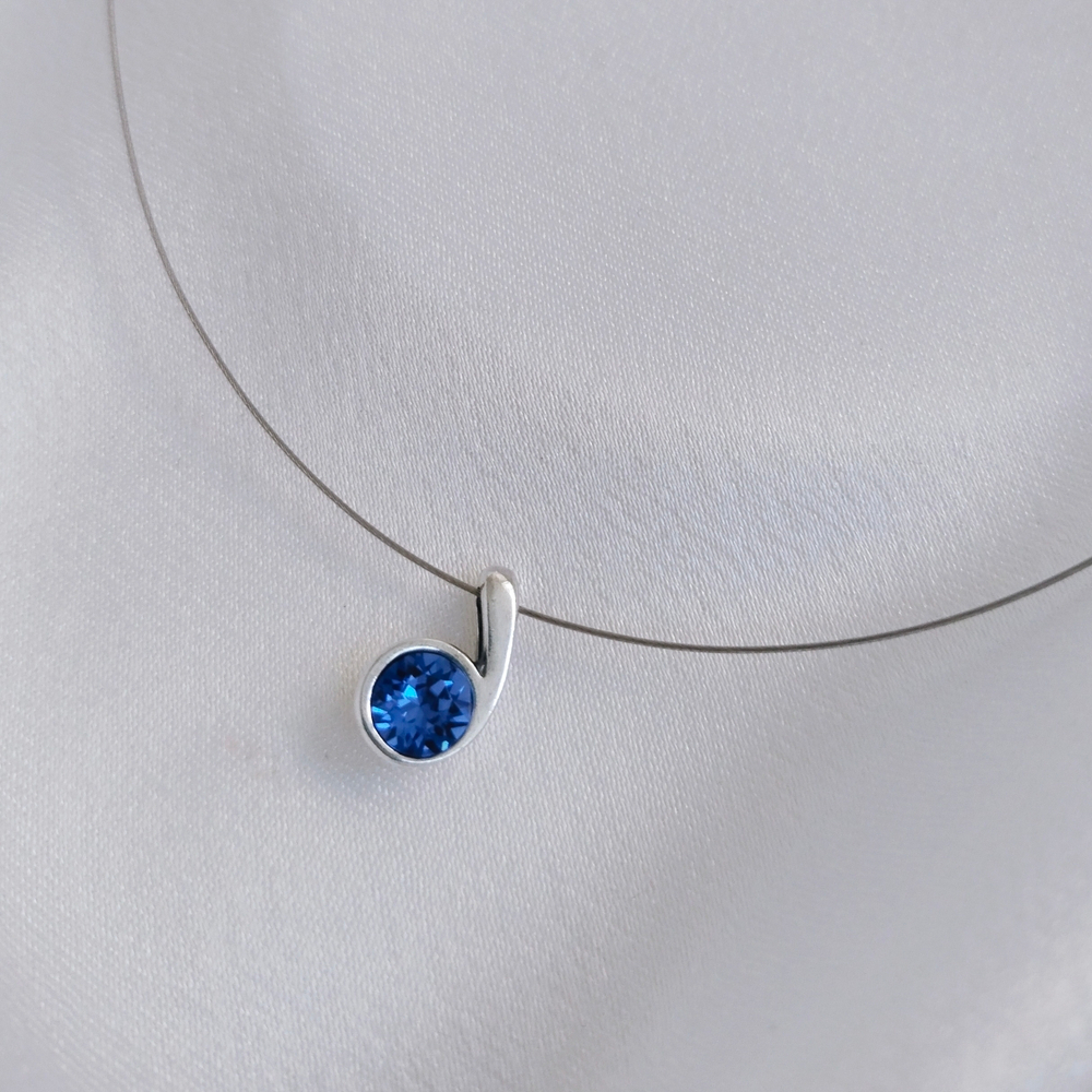 "Муссон" подвеска в серебряном покрытии из коллекции "Ералаш" отJenavi с замком карабин