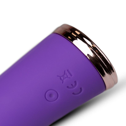 Фиолетовый клиторальный вибратор The Countess Pinpoint Vibrator - 19 см.