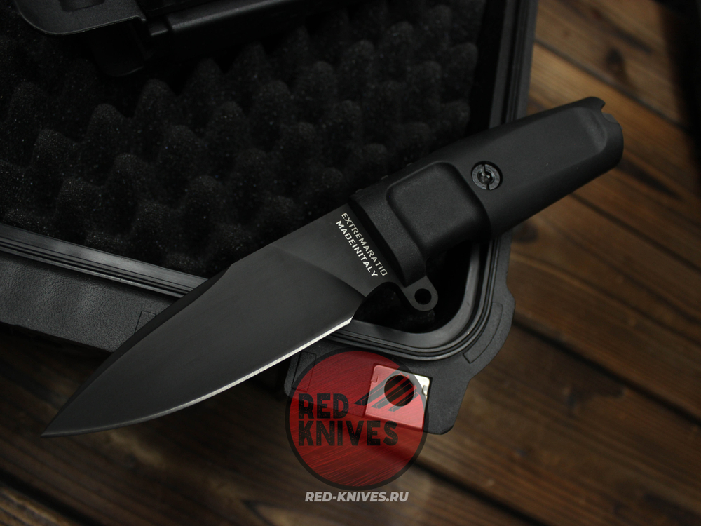 Нож Extrema Ratio Shrapnel OG BLACK А+++ V.2026 - черная рукоять, клинок черный