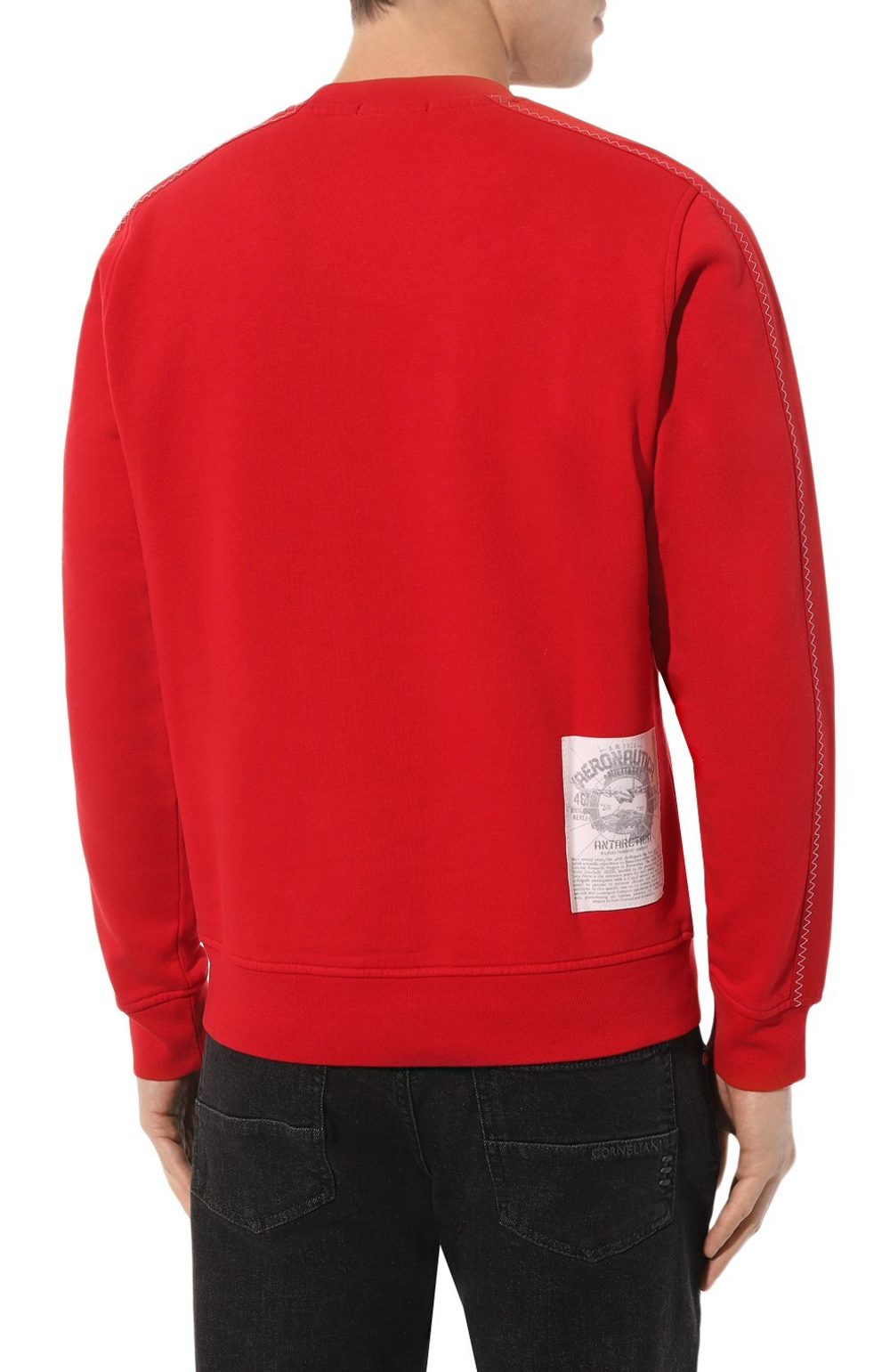 Свитшот муж. AERONAUTICA 1814 красный Антарктика