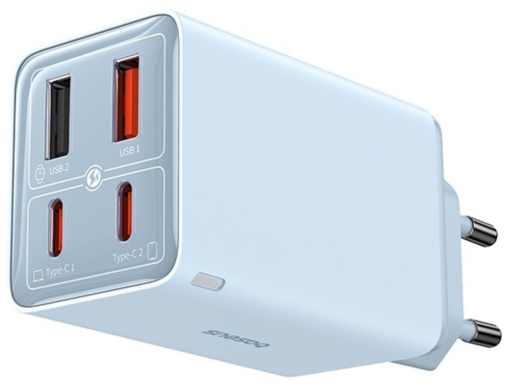 Зарядное устройство Baseus GaN6 Pro USB Type-C, USB синий