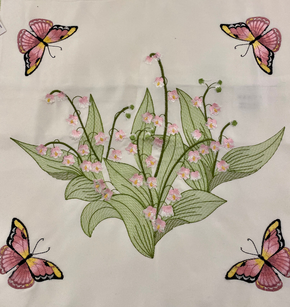 Наволочка декоративная с вышивкой (Германия) 45х45см