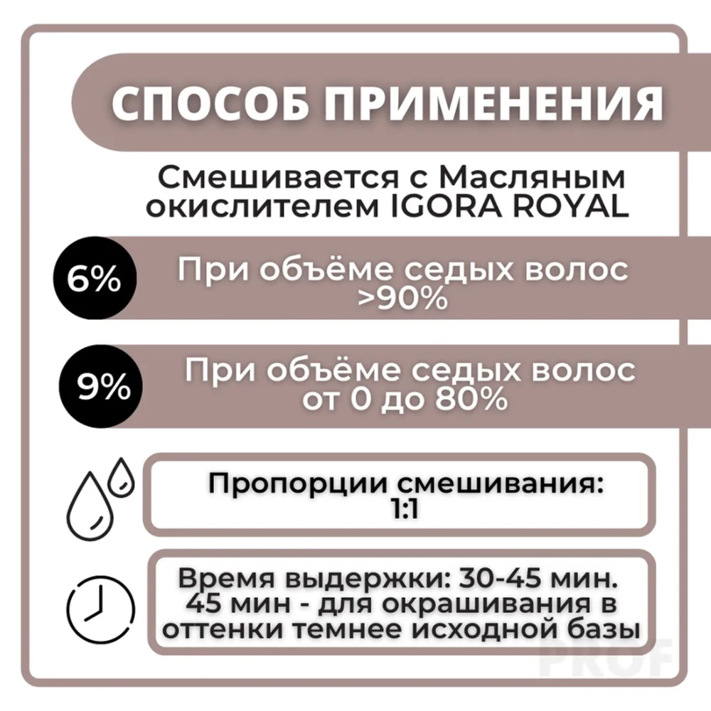 7-450 краска для волос Средний русый бежевый золотистый / Igora Royal Absolutes 60 мл