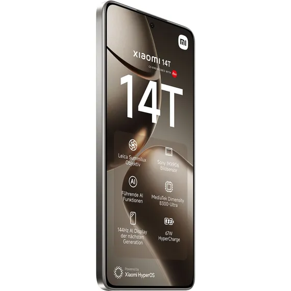 Смартфон Xiaomi 14T 12 ГБ | 512 ГБ («Титановый Серый» | Titan Gray) (версия Global)
