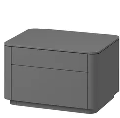 Тумба прикроватная Tammi 2 ящика ширина 60 см (серый)