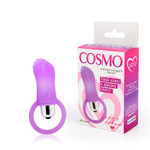 Лиловый вибростимулятор Cosmo с петелькой (Цвет: лиловый)