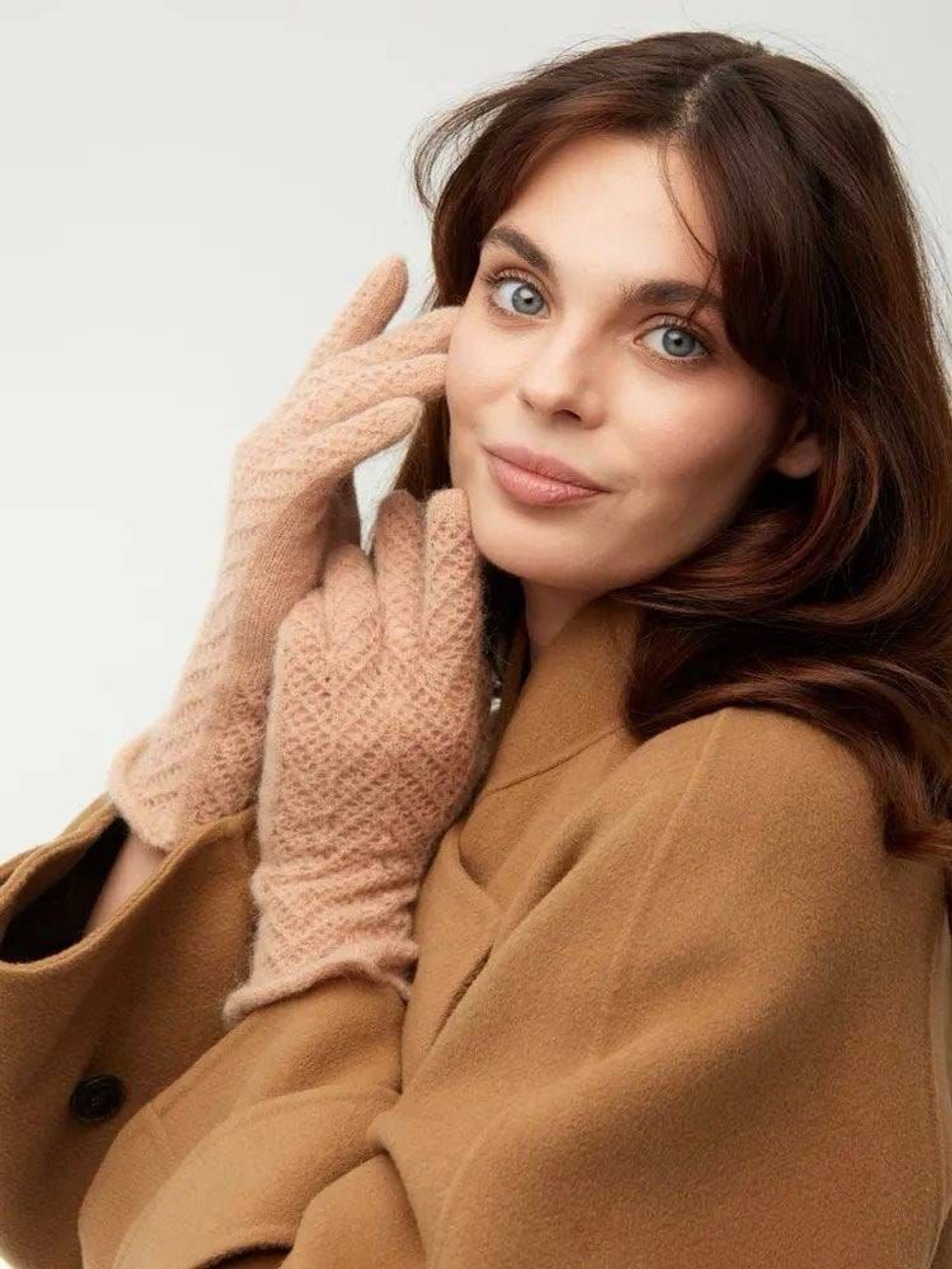 Перчатки ажурные ПЧ237-08 бежевый