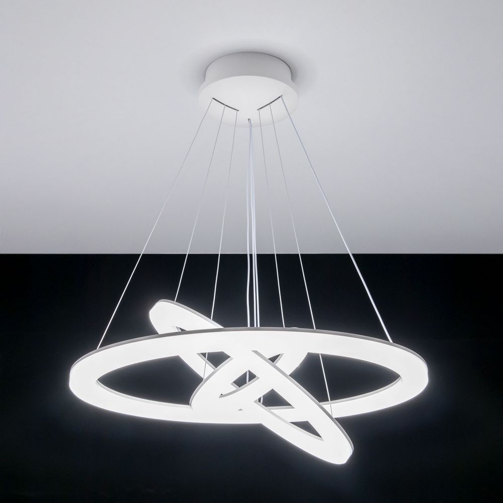 Citilux Электрон Смарт CL710A104S Умная люстра подвесная Белая