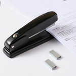 Степлер металлический DELI "0324" до 25 листов, черный