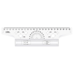 Рейсшина 22см. метал. ролик, карт.кар. (Стамм)