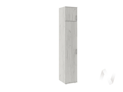 Пенал бельевой (400) Прихожая Ева NEW (дуб крафт белый)