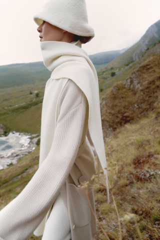 Кардиган-пальто SAHAR, жемчужный