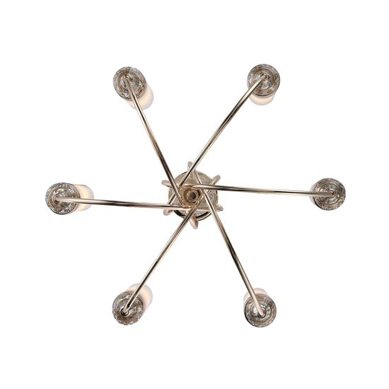 SL1402.253.06 Люстра подвесная ST-Luce Латунь/Латунь, Прозрачный E14*6 40W Elegra